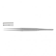 Diam-n-Dust™ Micro Dissecting Forcep Straight - 1 x 2 Teeth Stainless Steel, 18 cm - 7" Tip Size 6.0 x 0.7 mm